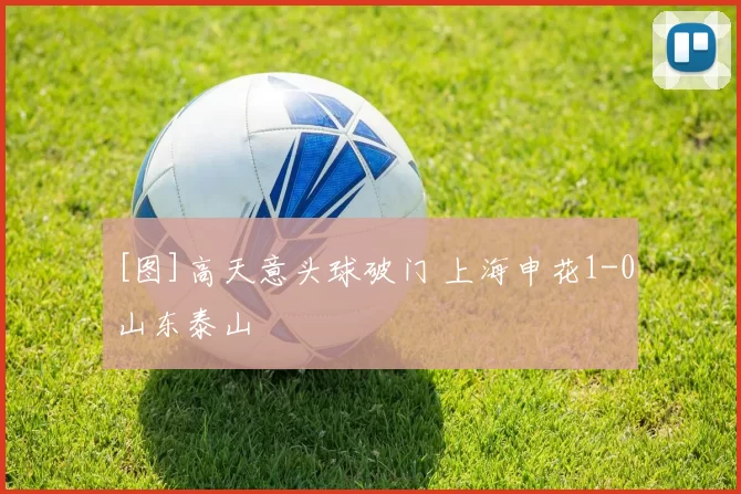[图]高天意头球破门 上海申花1-0山东泰山